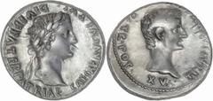 Roman Empire The Roman Empire Octavian, as Augustus 27 BC – 14 AD Denarius, Lugdunum circa 13-14 AD, AR 3.63 g. CAESAR AVGVSTVS – DIVI F PATER PATRIAE Laureate head of Augustus r. Rev. TI CAESAR AVG –