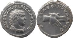 Roman Empire The Roman Empire Balbinus AR Antoninianus, 5.30g. Rome, AD 238. IMP CAES D CAEL BALBINVS AVG, radiate, draped and cuirassed bust right. Rev PIETAS MVTVA AVGG, clasped hands. RIC 12; About