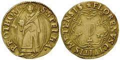 METZ, STADT, , Gold-Florin o.J. 3,3g. Hl. Stephan mit Palmzweig. Rs.Stadtwappen im Sechspaß. Frbg.164, GOLD, ss