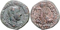 ROMAN COINS RÖMISCHES REICH, Aemilian, 253, AE 26, AN VIII =253, Dakien. Belorb. Büste r. Rs.Dacia mit Zepter und Palme zwischen Adler und Löwe. 8,90g. Seaby 4401,