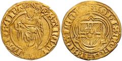 WORLD COINS BELGIEN / LÜTTICH, BISTUM, Johann IX. von Horn, 1482-1506, Florin d'or o.J. Hl. Lambert stehend von vorn. Rs.Wappen im Dreipass. 2,45g. Unedierte Variante der Umschrift. Frbg.299 var.; Del