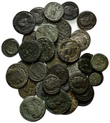 ROMAN COINS RÖMISCHES REICH, Lot mit 39 Stk., Br.-Münzen aus dem 4.Jh., u.a Constantin I. der Große, 307-337; Licinius I., 308-324; Constantinus II.,337-361; Julian II. Apostata, 360-363; Gratian, 367