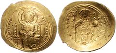 BYZANTINE COINS BYZANTINISCHES REICH, Constantin X. Dukas, 1059-1067, AV Histamenon nomisma, Constantinopel. Christus v.vorn thronend. Rs.Kaiser mit Labarum und Kreuz auf Globus. ca.4,20g. Sear 1847; 