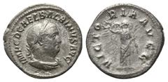 ROMAN COINS RÖMISCHES REICH, Balbinus, 238, AR Denar, Rom. Belorb. Büste r. Rs.Victoria steht frontal mit Kranz und Palmwedel. 2,02g. RIC 8f