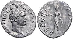 ROMAN COINS RÖMISCHES REICH, Otho, 69, AR Denar, Rom. Kopf r., IMP M OTHO CAESAR AVG TR P. Rs.Securitas l. stehend, SECVRI-TAS PR. 3,37g. ss+ RIC 8; Kampm.18.8