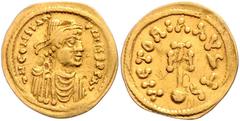 BYZANTINE COINS BYZANTINISCHES REICH, Constantin IV., 668-685, AV Semissis, Konstantinopel. Diad. Büste r. Rs.Kreuzglobus. 1,97g. GOLD, ss Sear 1161; MIB 15C; Sommer 13.10