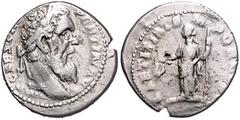ROMAN COINS RÖMISCHES REICH, Pertinax, 193, AR Denar, Rom. Belorb. Kopf r., IMP CAES P [HELV] PERTIN AVG. Rs.Laetitia l. stehend, LAETITIA TEMPOR [COS II]. 3,87g. kl.Rdf., ss/s RIC 4a; Kampm.43.4