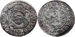 Poland Poland, Solidus 1602, RigaDuchy of Livonia, Sigismund III Vasa, Solidus 1602, Riga, 1,207 g, Billon, remains of mint luster, toned; VF Grade: VF