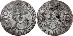 Poland Poland, Solidus 16XX, RigaDuchy of Livonia, Sigismund III Vasa, Solidus 16XX, Riga, 0,883 g, Billon, remains of mint luster, wekly strike; VF+ Grade: VF+