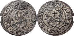 Poland Poland, Solidus 1621, RigaDuchy of Livonia, Sigismund III Vasa, Solidus 1621, Riga, 0,609 g, Billon, remains of mint luster, toned; EF Grade: EF