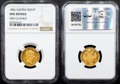 Gold - Habsburg Franz Joseph I., 1 Dukat 1884, ViennaCategory: Gold - Habsburg Country/Region: Austria Ruler/Area: Franz Joseph I. Denomination: 1 Dukat Year: 1884 Mint: Vienna Weight: 3,49 g Material