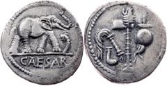 Ancient Rome, Republic, Denar 49 BCCategory: Ancient Country/Region: Rome, Republic Ruler/Area: Gaius Iulius Caesar Denomination: Denar Year: 49 BC Weight: 3,359 g Material: Silver Reference: Cr. 443/