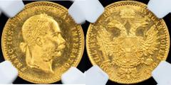 Habsburg Franz Joseph I., 1 Dukat 1912, ViennaCategory: Habsburg Ruler/Area: Franz Joseph I. Denomination: 1 Dukat Year: 1912 Mint: Vienna Weight: 3,491 g Material: Gold Purity: 986/1000 Reference: KM