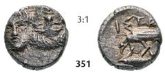 THE ISTROS COLLECTION – GreeK... Hemiobol (0,60g), circa 380/350-330/280 BC Hemiobol (0,60g), circa 380/350-330/280 BC. Obv.: Two facing male heads, the right inverted / Rv.: IΣTP[...], eagle standing