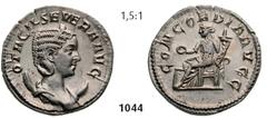 ROMAN IMPERIAL COINAGE -... Otacilia Severa, wife of Philip I Antoninianus (3,75g), 246-249. Av. OTACIL SEVERA AVG Diademed and draped bust of Otacilia Severa on crescent right / Rv. CONCORDIA AVGG Co