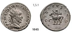 ROMAN IMPERIAL COINAGE -... Trajan Decius 249-251 Antoninianus (5,58g), 249-251. Av. IMP C M Q TRAIANVS DECIVS AVG Radiate, draped and cuirassed bust of Trajan Decius right / Rv. ADVENTVS AVG Trajan D