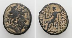 Roman Provincial Seleucis and Pieria, Antiochia ad Orontem. ca. 1st century BC. AE, Tetrachalkon. 10.06 g. - 24.37 mm. Under Parthian administration. Quintus Labienus and Pacorus, Year 272 of the Sele