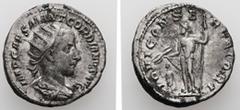 Roman Imperial Gordian III, AD 238-244. AR, Antoninianus. 4.77 g. 21.49 mm. Rome. Obv: IMP CAES M ANT GORDIANVS AVG. Bust of Gordian III, radiate, draped, cuirassed, right. Rev: IOVI CONSERVATORI. Jup