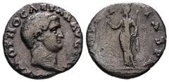 Roman Imperial Otho, AD 69. AR, Denarius. 2.82 g. 17.89 mm. Rome. Obv: IMP M OTHO CAESAR AVG TR P. Head of Otho, bare, right. Rev: SECVRITAS P R. Securitas, draped, standing left, holding wreath in ri