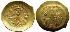 Byzantine Byzantine Michael VII Ducas (1071-1078 AD). Constantinople AV Histamenon Nomisma (29mm 4.41g) Obv: +MIX AHΛ RACIΛ O Δ Bust of Michael VII facing, wearing loros and crown with pendilia, holdi