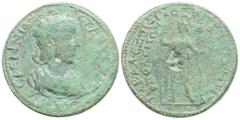 Roman Provincial Roman Provincial Coins Herennia Etruscilla; AD 28-29, AE Bronze 11,3 g. 31,3 mm. Wife of Trajan Decius,