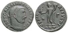Roman Imperial Roman Imperial Coins MAXIMINUS II DAIA (310-313). Follis. Antioch. 4,4 g. 21,4 mm. Obv: IMP C GAL VAL MAXIMINVS P F AVG. Laureate head right. Rev: GENIO AVGVSTI / * / E/ ?/ ANT. Genius 