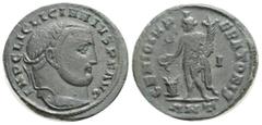 Roman Imperial Roman Imperial Coins Licinius I. A.D. 308-324. Æ follis (23,2 mm, 6.1 g, 6 h). Antioch, A.D. 310. IMP C LIC LICINNIVS P F AVG, laureate head of Licinius I right / GENIO IMP-ERATORIS, Ge