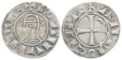 Medieval Medieval Crusaders, Antioch, Bohémond III (1163-1201 AD) AR Denier (19,7 mm, 0.93 g)
