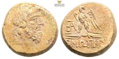 Greek Coins GREEK Paphlagonia. Sinope circa 120-80 BC. Bronze Æ…..Laureate head of Zeus right / ΣΙΝΩΠΗΣ; eagle standing left on thunderbolt, head to right, AE monogram to left. 8,83g 19,4mm