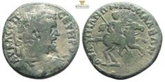 Roman Provincial Coins  Septimius Severus AE Tetrassarion, Anchialos Septimius Severus (193-217 AD). AE Tetrassarion Anchialos, Thrace. Obv. AV K Λ CЄΠ CЄVHPOC, laureate, draped, and cuirassed bust ri