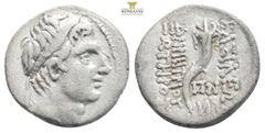 Greek Coins SELEUKID KINGS OF SYRIA. Demetrios II Nikator, first reign, 146-138 BC. Drachm , ΔH mint, in Syria or Phoenicia, SE 174 = 139/8. Diademed head of Demetrios II to right. Rev. BAΣIΛEΩΣ / ΔHM