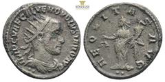 Roman Imperial Coins VOLUSIAN Caius Vibius Affinius Gallus Vendumnianus Volusianus Augustus (251-253)…..Obverse legend: IMP C C VIB VOLVSIANVS AVG. Obverse description: Radiated and draped bust of Vol