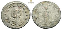 Roman Imperial Coins Salonina, Augusta, 254-268. Antoninianus Antioch, 263. SALONINA AVG Diademed and draped bust of Salonina to right, set on crescent. Rev. IVNO REGINA Juno standing left, holding pa