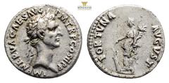 Roman Provincial Nerva, 96-98, Aureus AR Denarius (3,2 g. 18,7 mm.), Rome, Late September-December 97. IMP NERVA CAES AVG P M TR P II COS III PP Laureate head of Nerva to right. Rev. FORTVNA AVGVST Fo