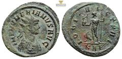 Imperial Roman Imperial Coins - Numerianus (283-284) - BI Antoninianus (Rome c. AD 283, 2,9 g. 23,7 mm. - Radiate and cuirassed bust right / IOVI VICTORI Jupiter standing left holding Victoria and sce