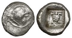 GREEK Greek Coins DYNASTS OF LYCIA. Protodynastic Period, circa 490-430 BC. Sixth stater (2.90 g,13,40mm). Forepart of a boar to right. Rev. Sea turtle with collar within an incuse square lined by pel