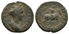 ROMAN PROVINCIAL Roman Provincial LYDIA. Sardis. Marciana, Augusta, circa 105-112/4. Assarion (4,1 gr - 19,40 mm). ΜΑΡΚΙΑ ϹΕΒΑϹΤΗ Diademed and draped bust of Marciana to right. Rev. ϹΑΡ[Δ]Ι[Α]ΝΩΝ ΠΕΛΟ