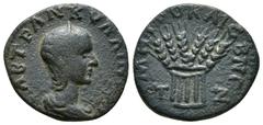 ROMAN PROVINCIAL Roman Provincial Coins CAPPADOCIA. Caesarea. Tranquillina (Augusta, 241-244). Ae. Dated RY 7 of Gordian III (AD 244). Obv: ϹΑΒ ΤΡΑΝΚΥΛΛΙΝΑ ΑΥ. Diademed and draped bust right. Rev: ΜΗΤ