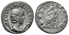 ROMAN IMPERIAL Roman Imperial Coins HERENNIA ETRUSCILLA (Augusta, 249-251). Antoninianus. Rome. Obv: HER ETRVSCILLA AVG. Diademed and draped bust right, set on crescent. Rev: PVDICITIA AVG. Pudicitia 