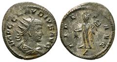 ROMAN IMPERIAL Roman Imperial Coins CLAUDIUS II GOTHICUS (268-270). Antoninianus. Antioch. Obv: IMP C CLAVDIVS AVG. Radiate, draped and cuirassed bust right. Rev: FIDES AVG / Z. Mercury standing left,