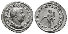 Roman Republic & Imperial BALBINUS (238). Denarius. Rome. Obv: IMP C D CAE L BALBINVS AVG. Laureate, draped and cuirassed bust right. Rev: PROVIDENTIA DEORVM. Providentia standing left, holding cornuc