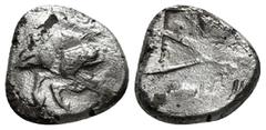 Greek Coins DYNASTS OF LYCIA. Uncertain dynast (Circa 520-470/60 BC). Drachm???? Obv: Forepart of boar right. Rev: Crossed lines within incuse punch. 2,71 g - 14,20 mm