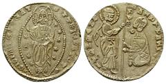 Byzantine & World Coins ISLAMIC. Beyliks of Western Asia Minor. Debased GOLD Ducat (After AD 1348). Late 'K' Series. Imitating a Venetian Ducat of Andrea Dandolo (1344-1354). Obv: AZDR DANDVLO S H VEN