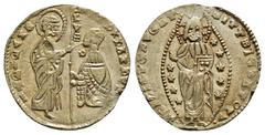 Byzantine & World Coins ISLAMIC. Beyliks of Western Asia Minor. Debased GOLD Ducat (After AD 1348). Late 'K' Series. Imitating a Venetian Ducat of Andrea Dandolo (1344-1354). Rev: AZDR DANDVLO S H VEN