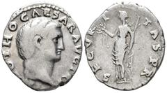 ROMAN IMPERIAL Otho (AD 69). Denarius (AR, 19 mm, 3.45 g) Rome mint. [IMP M] OTHO CAESAR AVG TR [P] Bare head of Otho right. / SECVRITAS P R Securitas standing front, head left, holding wreath in her 