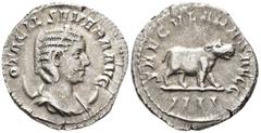 ROMAN IMPERIAL Otacilia Severa, wife of Philippus I Arabs, (AD 244–249). Antoninianus (AR, 23 mm, 4.00 g), Rome mint, struck unter Philippus I Arabs, AD 248. OTACIL SEVERA AVG Bust of Otacilia Severa 