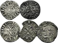 MONNAIES FÉODALES Abbaye de TOURNUS et Duché de BOURGOGNE. Abbaye de TOURNUS. (XIIe siècle). Denier. Tête du saint patron. (Poey d'Avant, n°10 pl. 129 - Boudeau, n°5). 0,81 g. - Duché de BOURGOGNE. HU