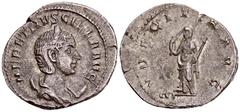 ROMAN COINS MÜNZEN DER RÖMISCHEN KAISERZEIT Traianus Decius, 249-251 für Herennia Etruscilla. AR-Antoninian, 249/251, Rom; 3,86 g. Drapierte Büste r. auf Mondsichel//Pudicitia steht l. mit Zepter und 