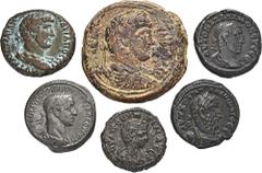 ROMAN COINS LOTS RÖMISCHER MÜNZEN Die römische Münzstätte Alexandria: Enthalten sind fünf Tetradrachmen: Hadrian (erworben 1974), Severus Alexander (Exemplar der Auktion Peus Nachf. 283, Frankfurt am 
