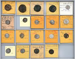 ROMAN COINS LOTS RÖMISCHER MÜNZEN Münzen des 2. bis 4. Jahrhunderts: Es finden sich Münzen von Marcus Aurelius bis Licinius I., darunter folgende Exemplare: 1. und 2. Marcus Aurelius (Denar, RIC 163; 